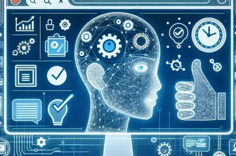 "AI assistant interface displayed on a laptop screen, showcasing browser-based features that enhance digital productivity and user experience, illustrating the concept of advanced technology in everyday tasks."