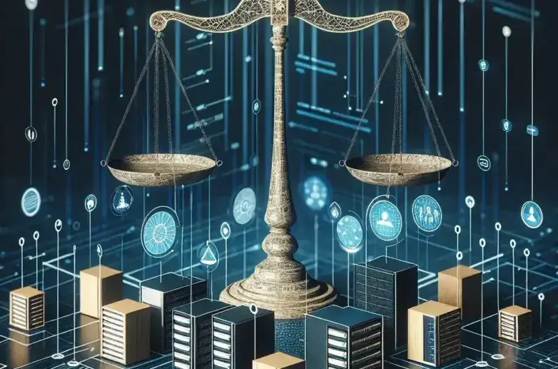 "Automated workload balancing system diagram illustrating modern load distribution solutions for optimized performance in server management and data processing."
