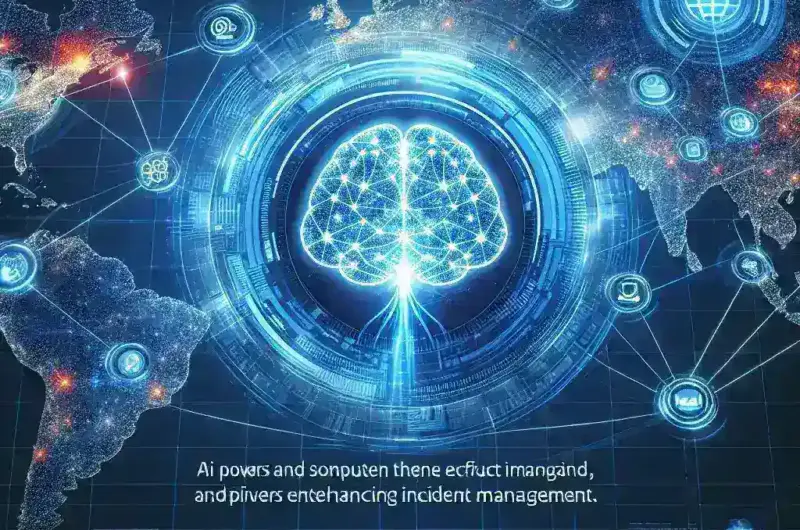 "AI-powered smart alert routing system visual, showcasing innovative tools designed to enhance incident management efficiency and response times."