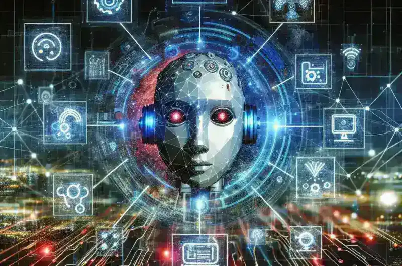 "Illustration of AI-powered tools for smart alert routing in IT operations, showcasing data flow and analytics to enhance efficiency and response in modern technology environments."