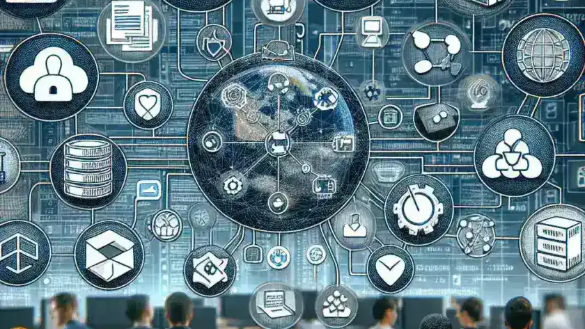 "Developer using essential tools for verifying application state in production environments on a laptop screen, highlighting software diagnostic tools and real-time monitoring dashboards."