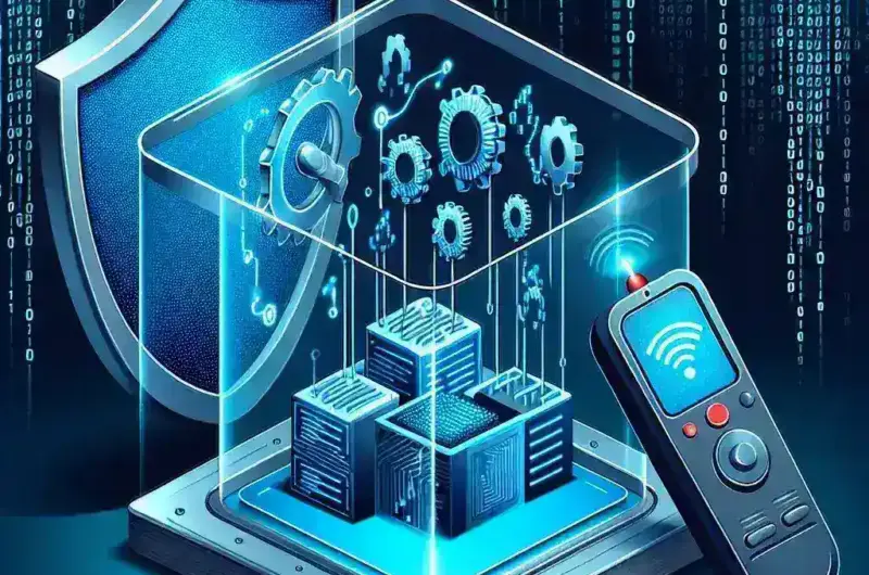 "Developer using remote code execution sandbox tools for secure software development, highlighting essential security solutions in modern programming."