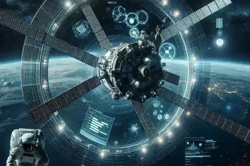 "JAXA researchers analyzing AI technology for optimizing life support systems aboard the International Space Station, showcasing innovative advancements in space exploration and sustainability."