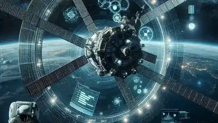 "JAXA researchers analyzing AI technology for optimizing life support systems aboard the International Space Station, showcasing innovative advancements in space exploration and sustainability."